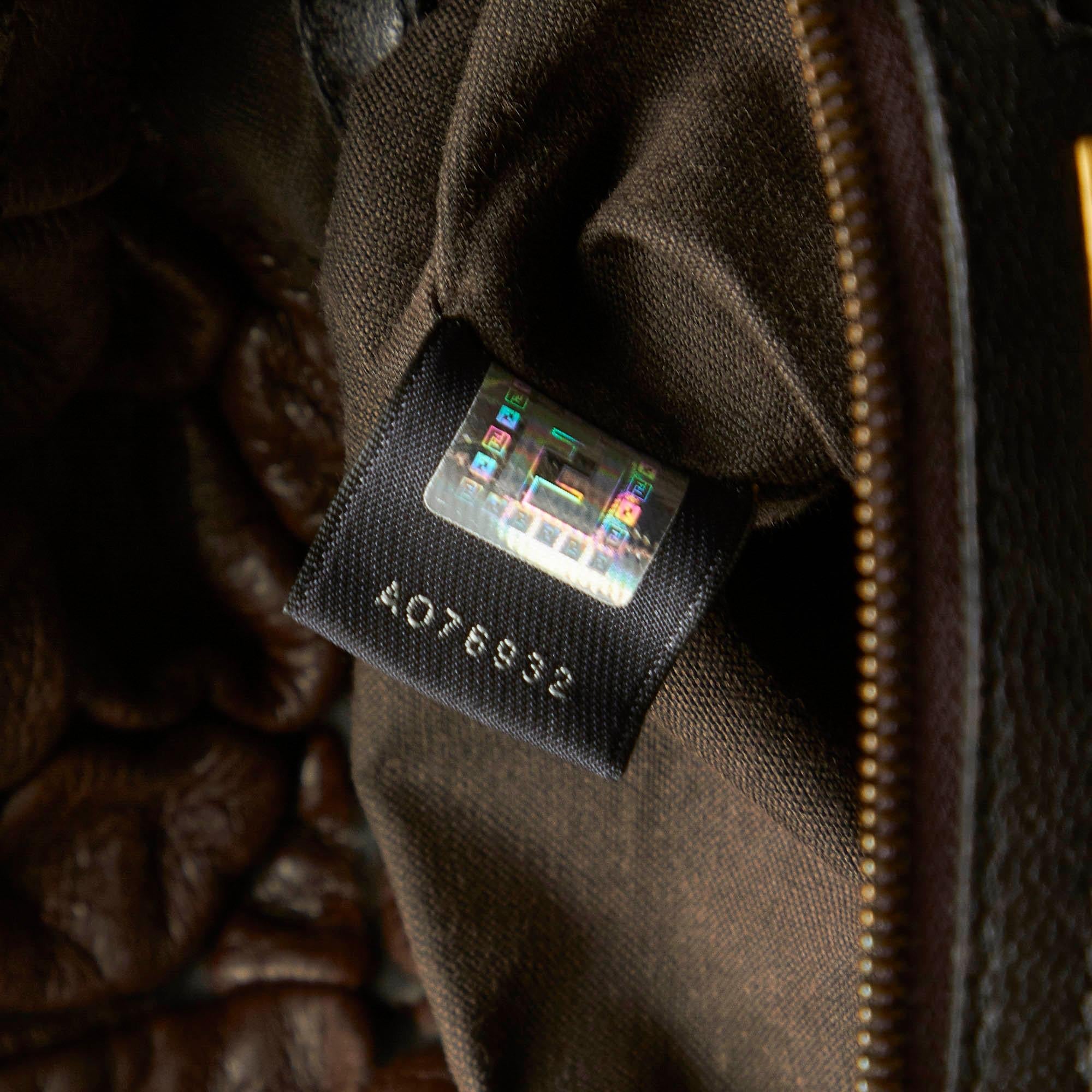 Fendi Puckered Bubble Leather Chef Shoulder Bag