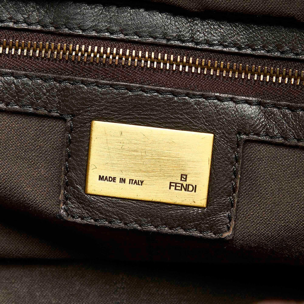 Fendi Puckered Bubble Leather Chef Shoulder Bag