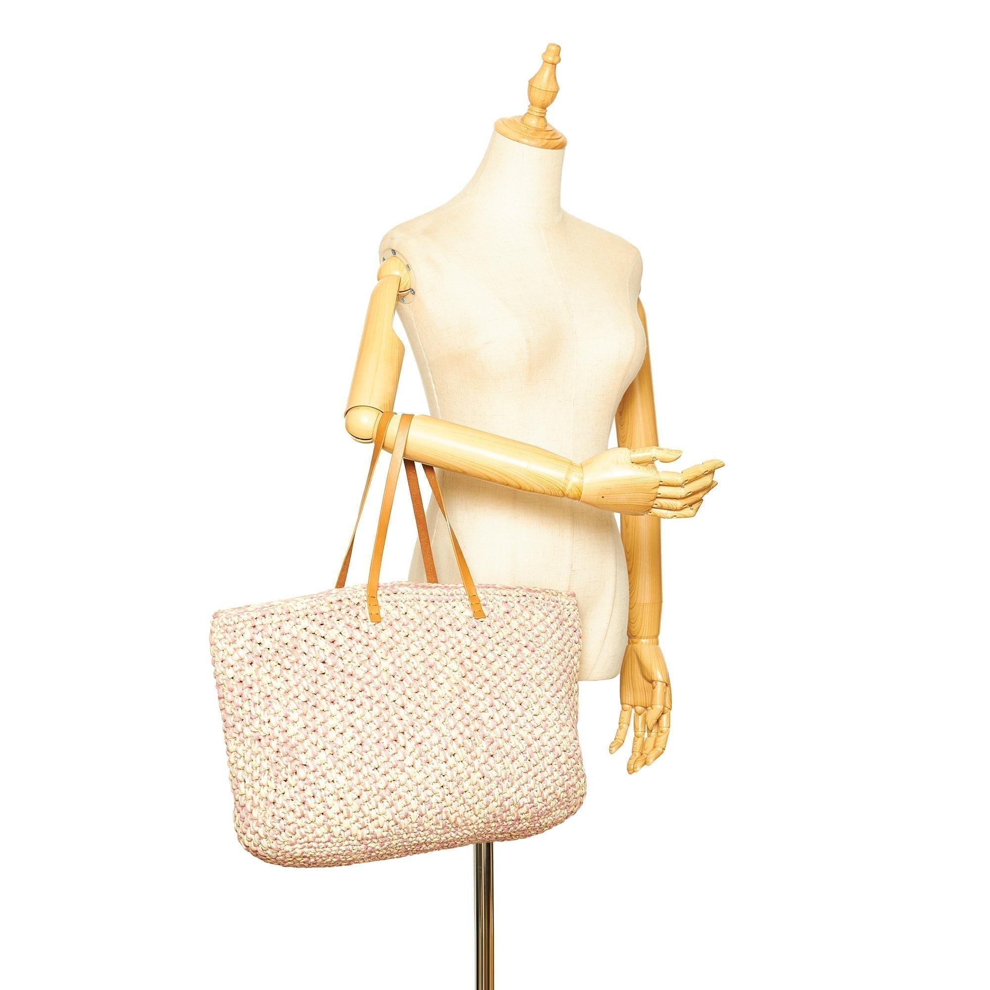 Fendi Raffia Tote Bag