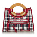 Fendi Runaway Tartan Plaid Satchel