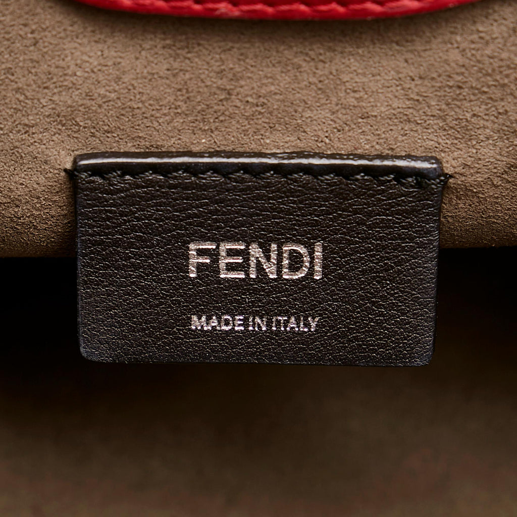 Fendi Runaway Tartan Plaid Satchel