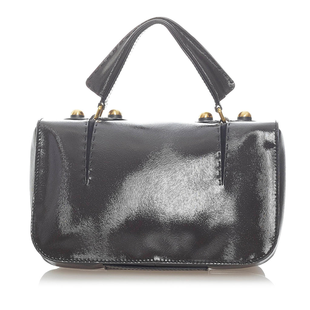 Fendi Secret Code F3 Leather Satchel