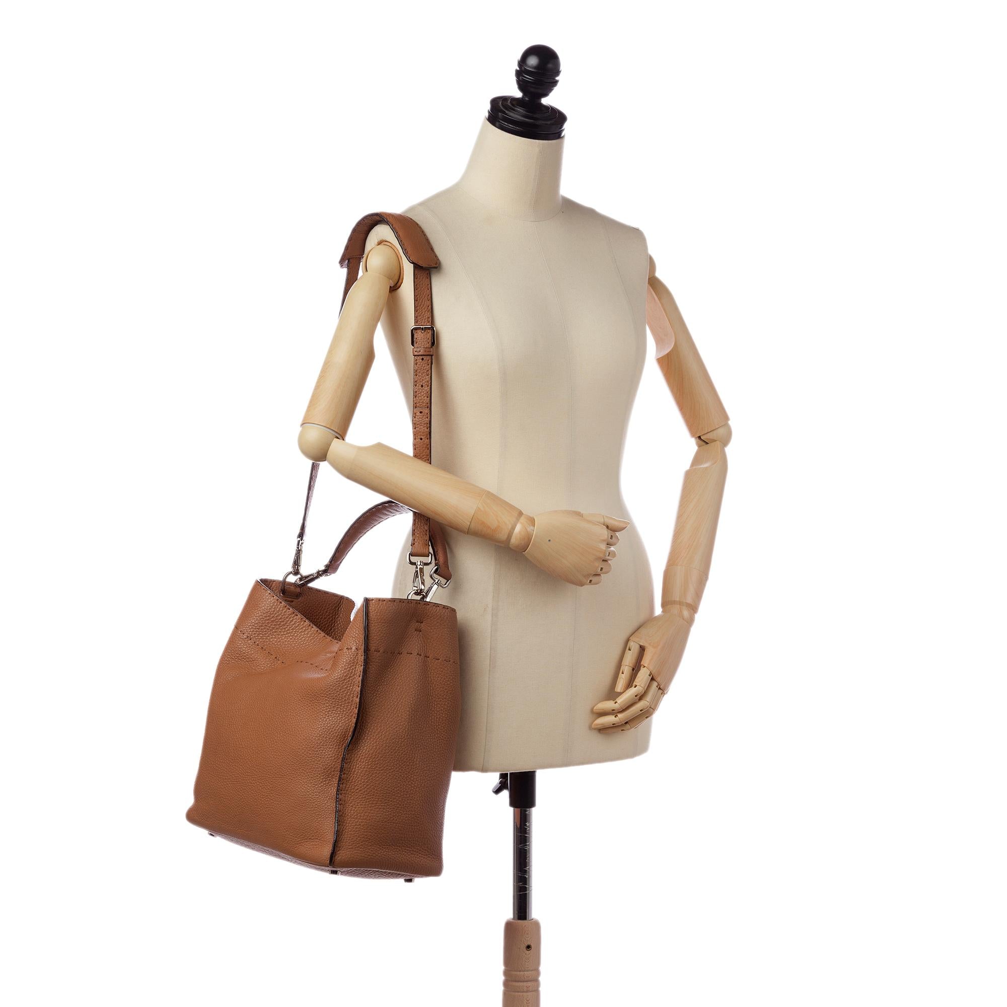 Fendi Selleria Anna Leather Satchel