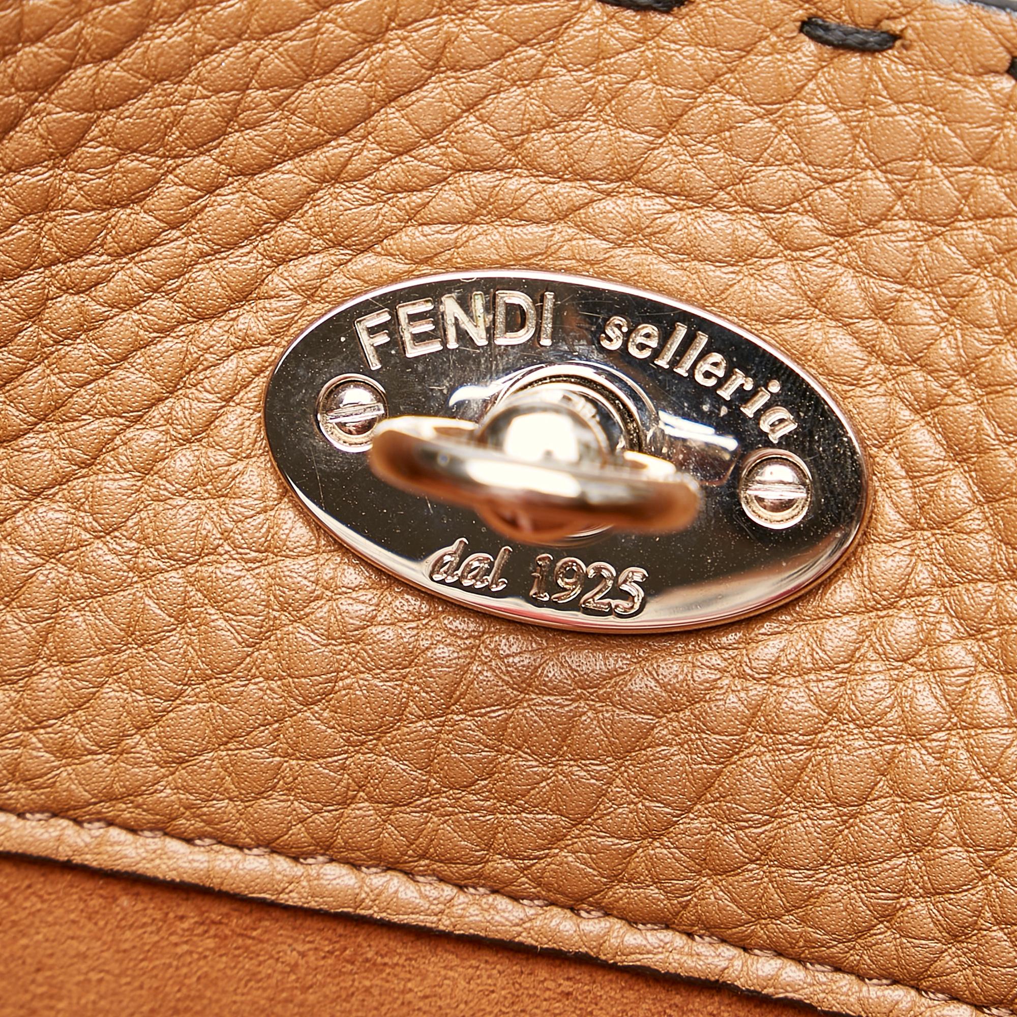 Fendi Selleria Carla Leather Tote Bag