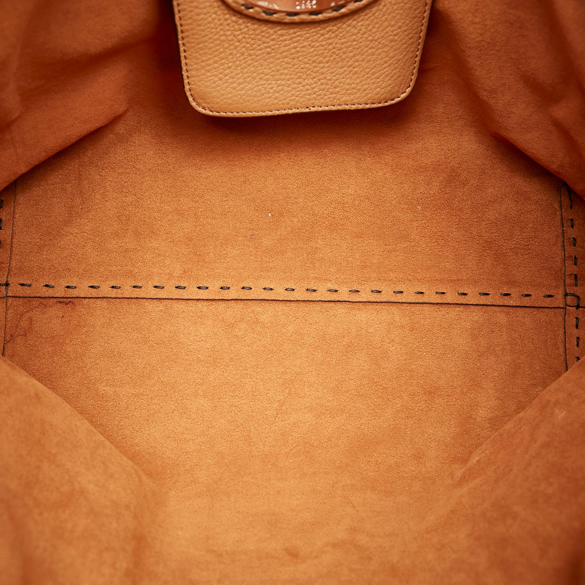 Fendi Selleria Carla Leather Tote Bag