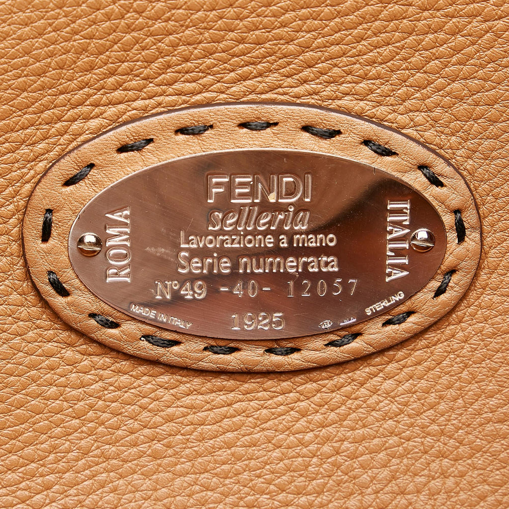 Fendi Selleria Carla Leather Tote Bag