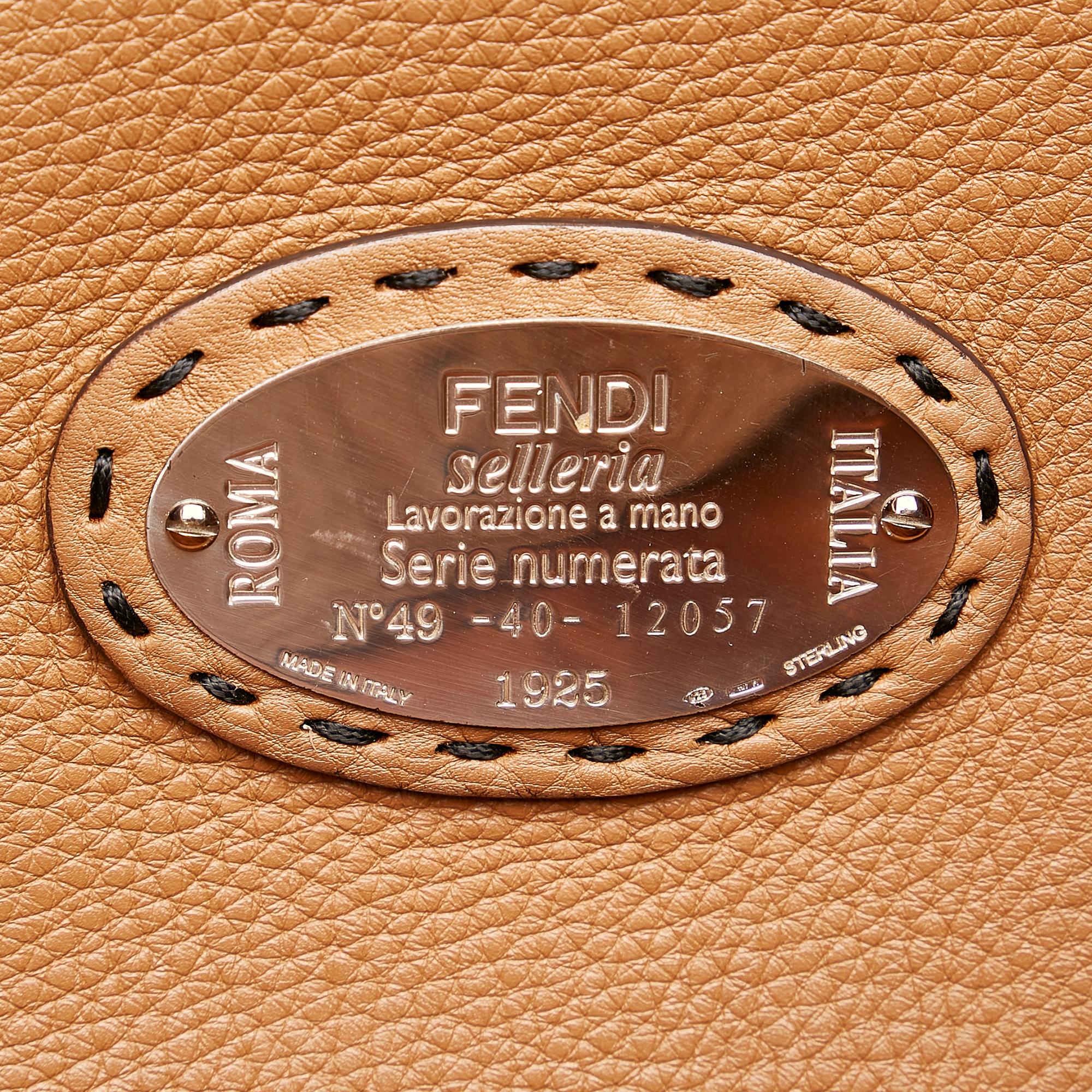 Fendi Selleria Carla Leather Tote Bag