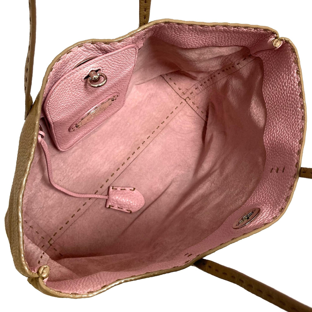 Fendi Selleria Carla Leather Tote Bag