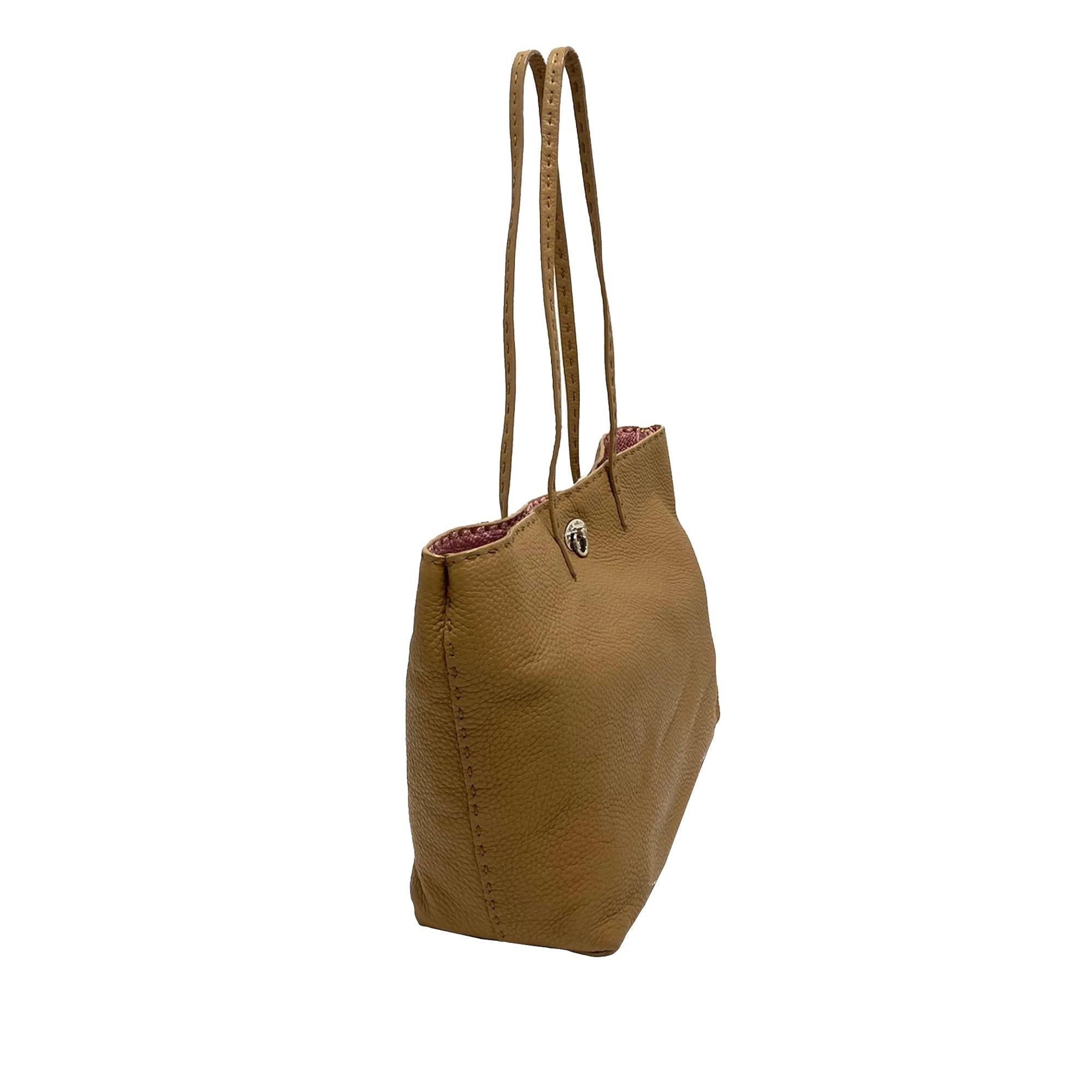 Fendi Selleria Carla Leather Tote Bag