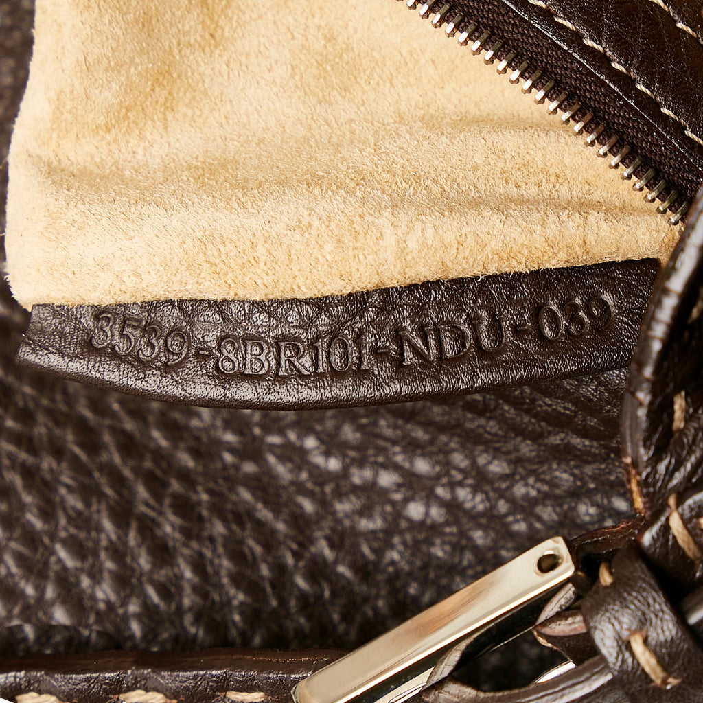 Fendi Selleria Leather Baguette