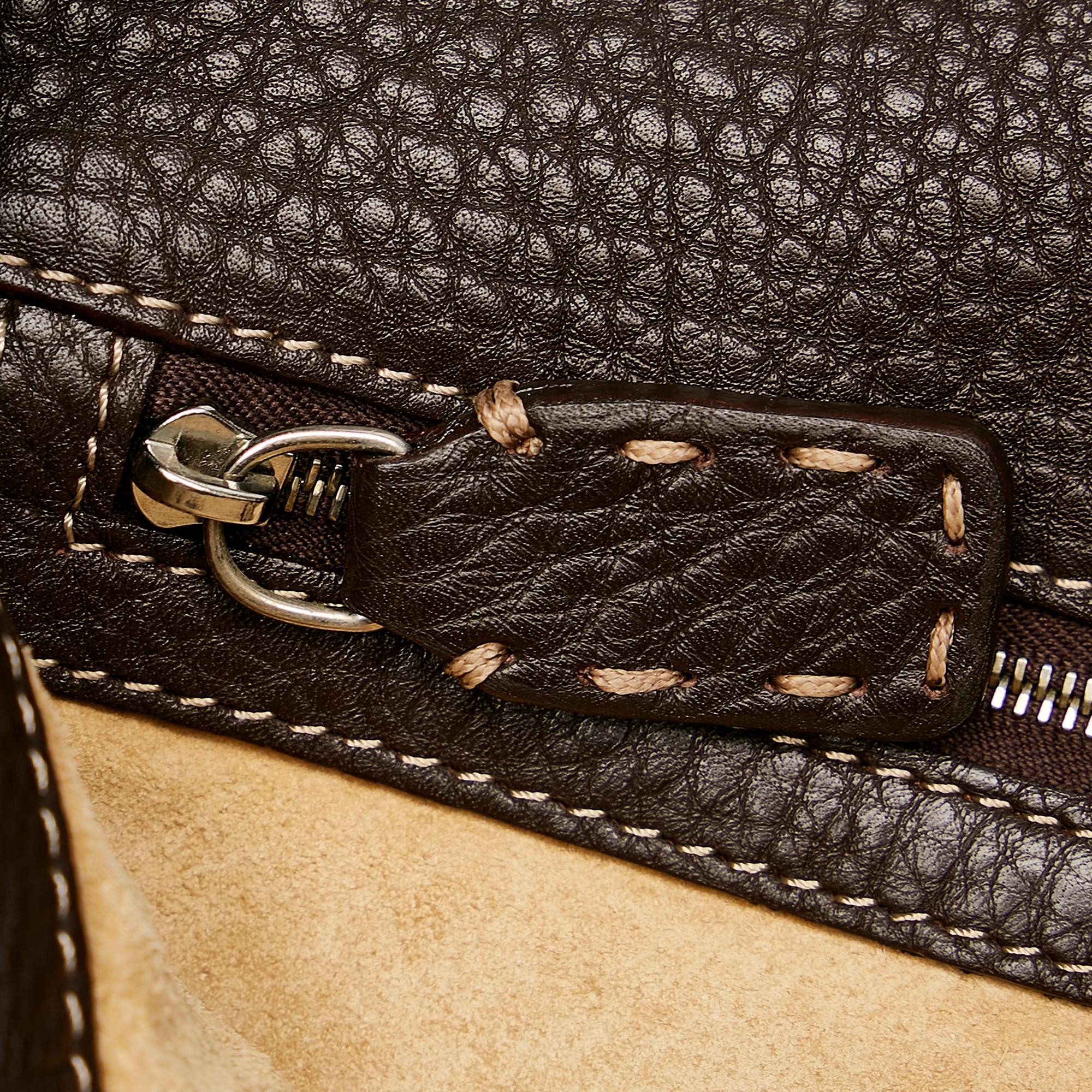 Fendi Selleria Leather Baguette