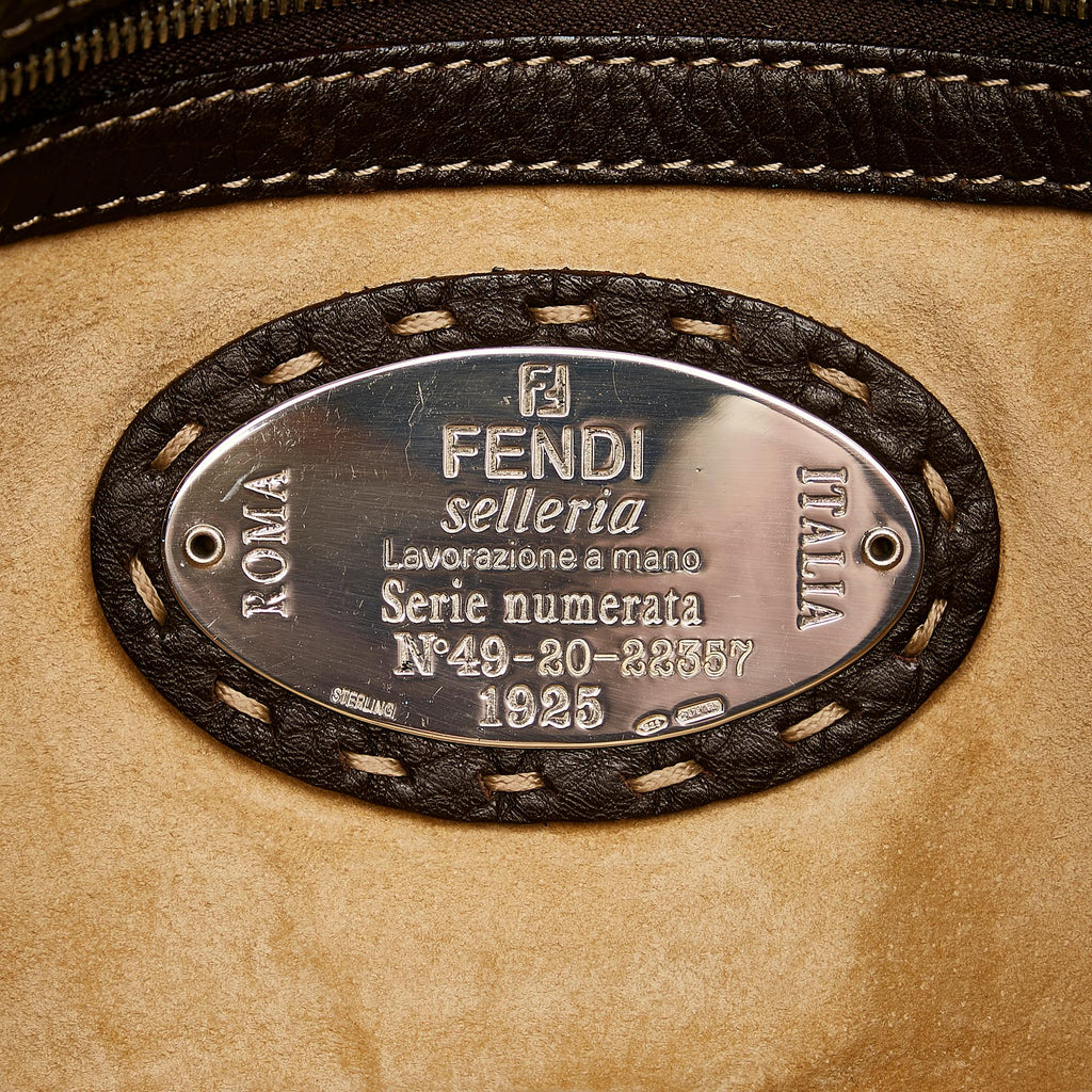 Fendi Selleria Leather Baguette