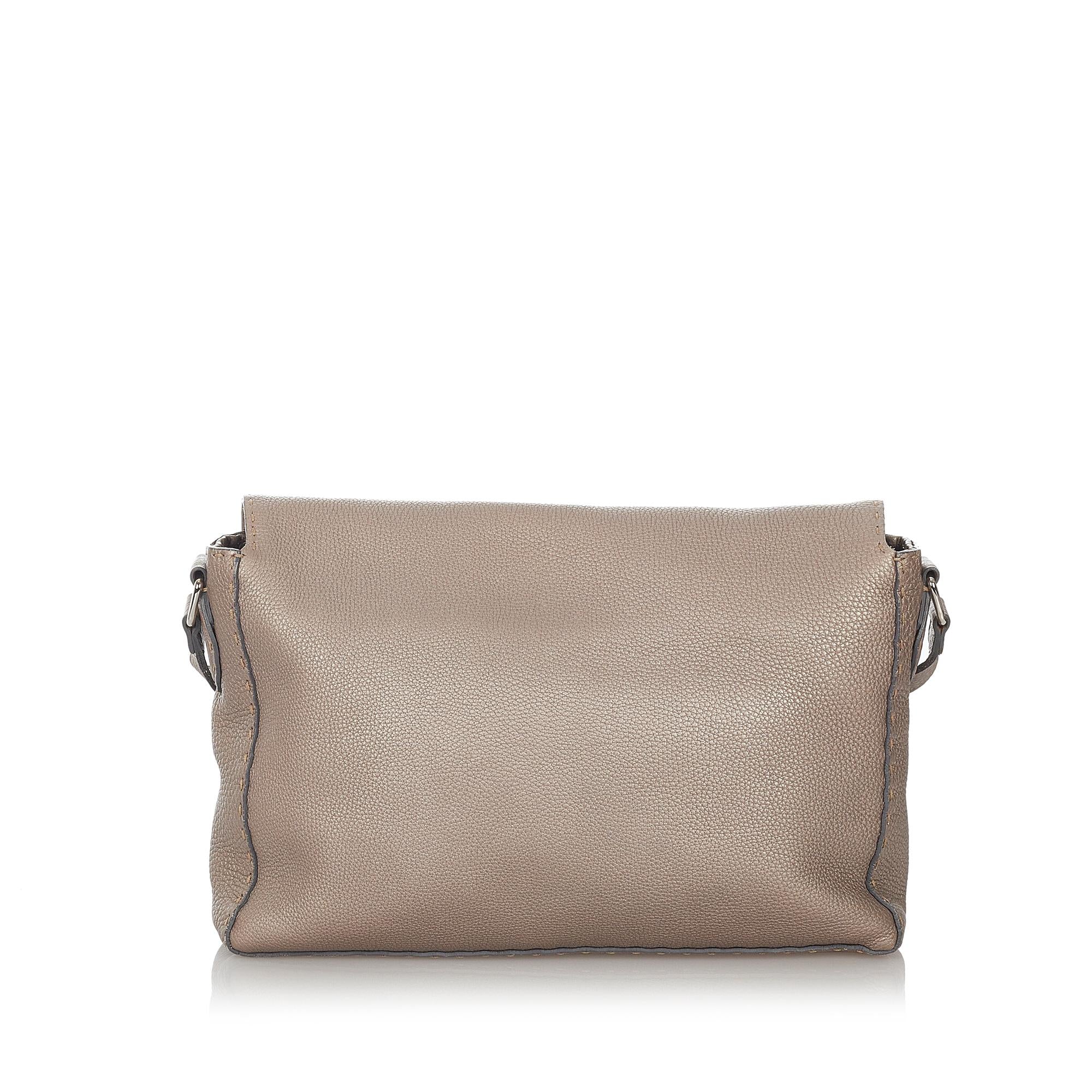 Fendi Selleria Leather Crossbody Bag