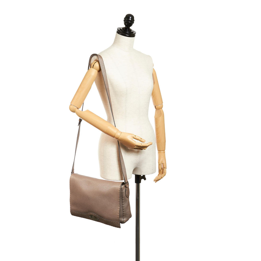 Fendi Selleria Leather Crossbody Bag