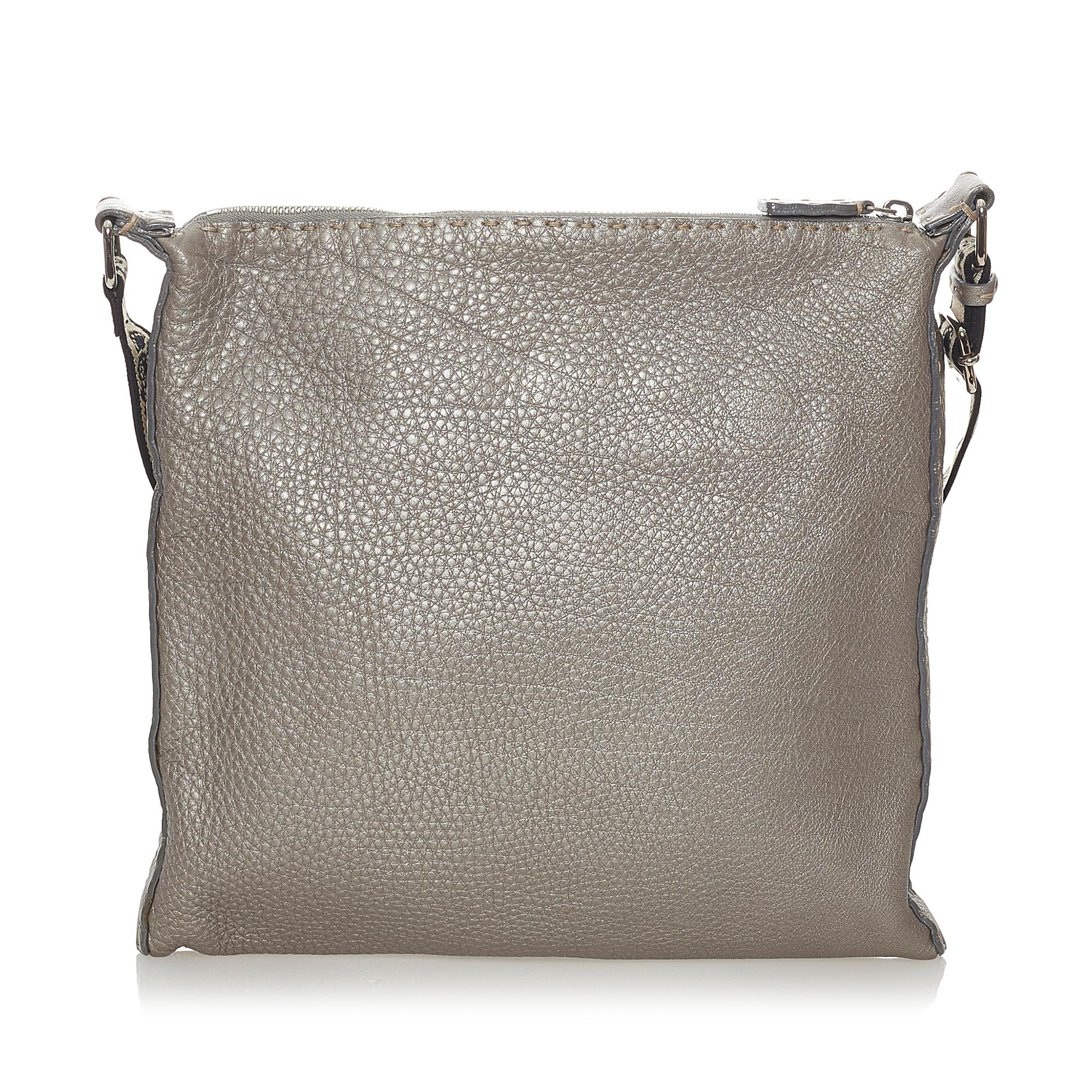 Fendi Selleria Leather Crossbody Bag