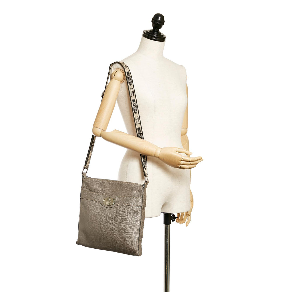 Fendi Selleria Leather Crossbody Bag