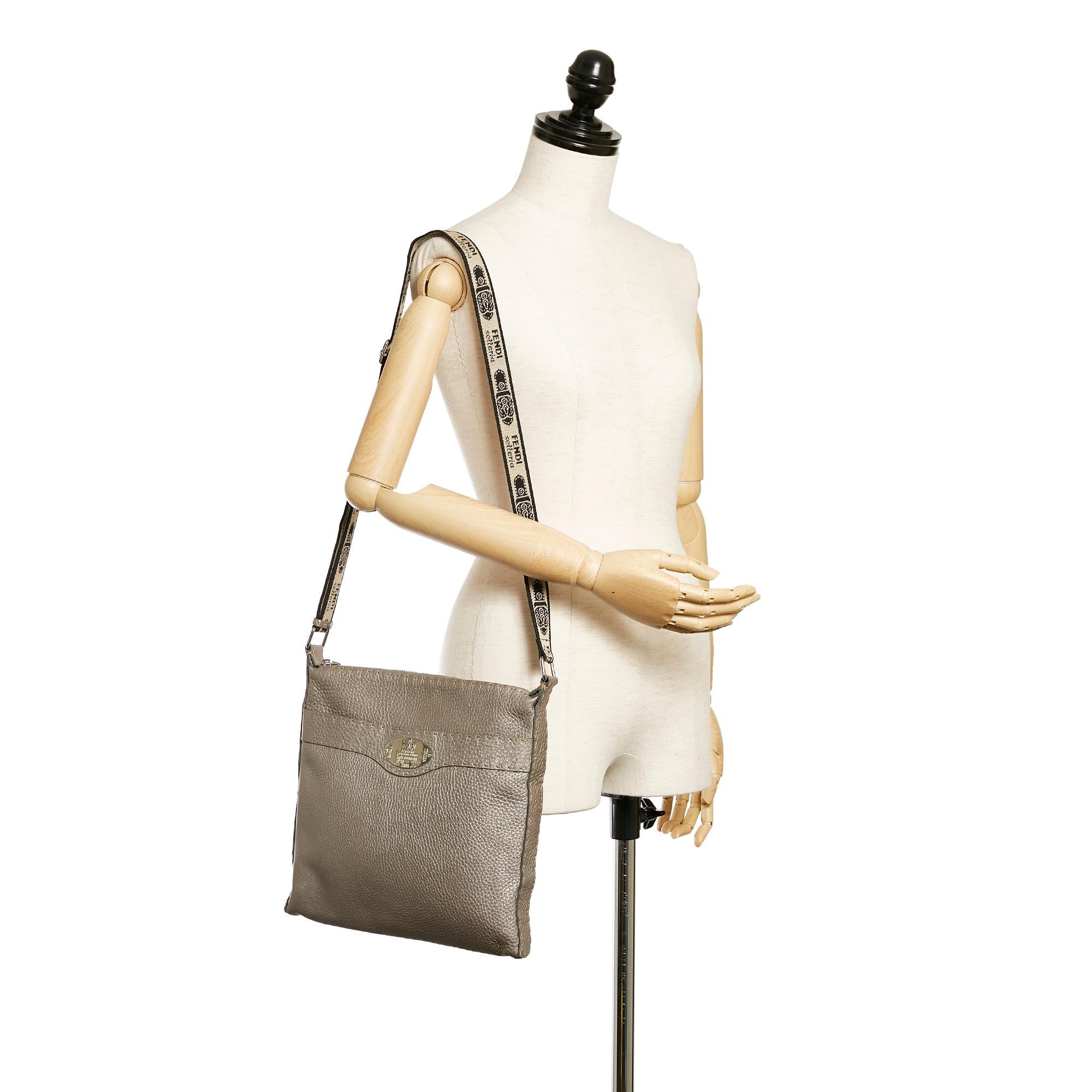 Fendi Selleria Leather Crossbody Bag