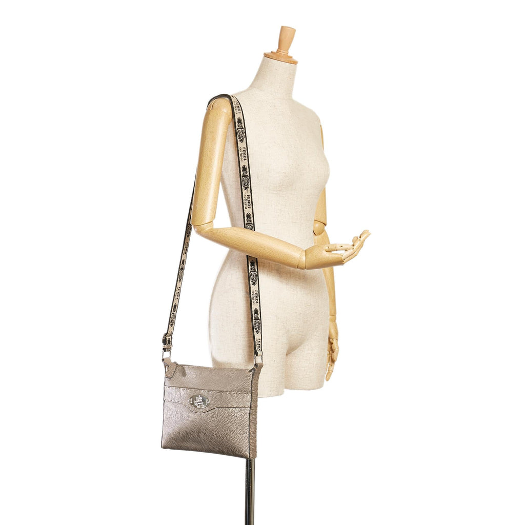 Fendi Selleria Leather Crossbody Bag