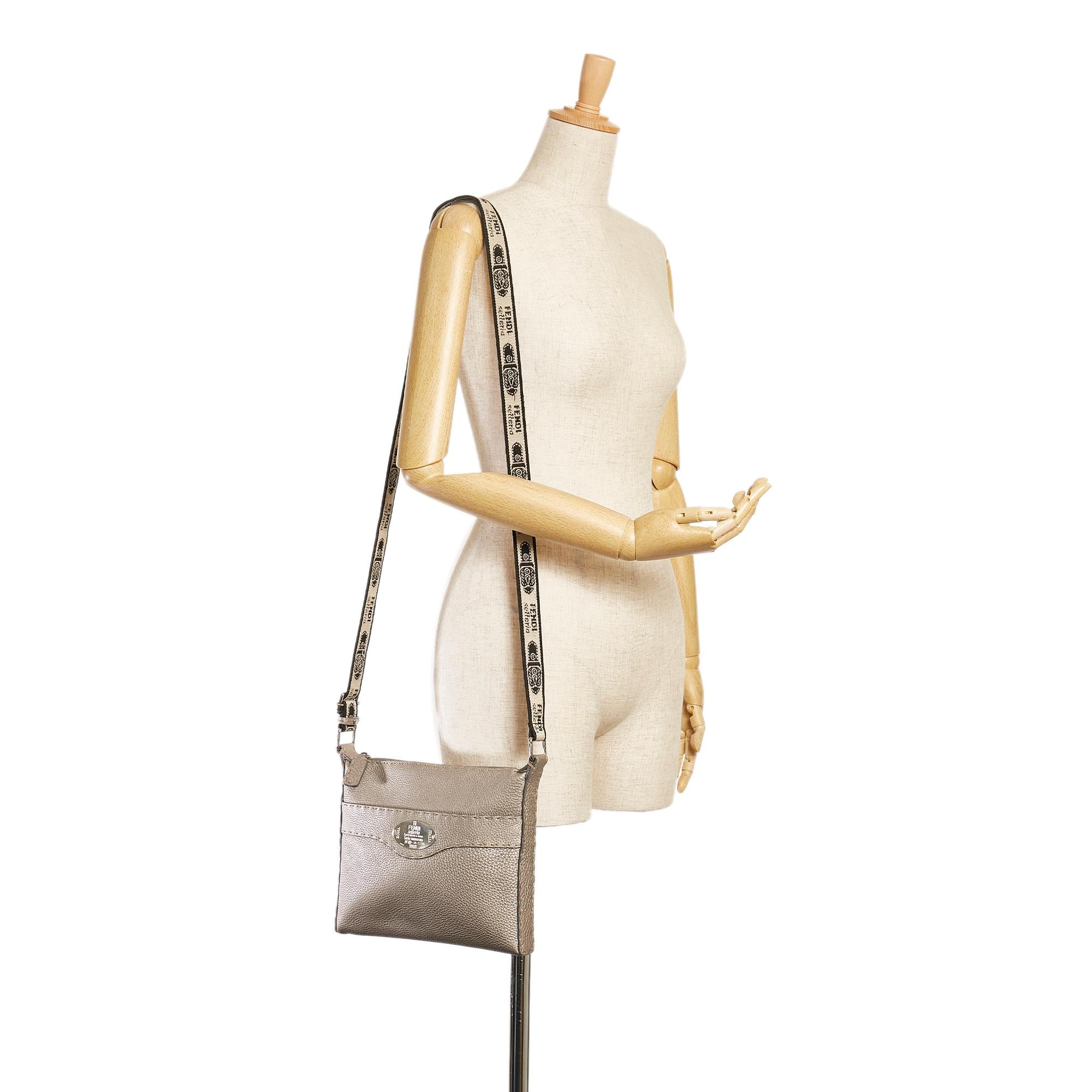 Fendi Selleria Leather Crossbody Bag