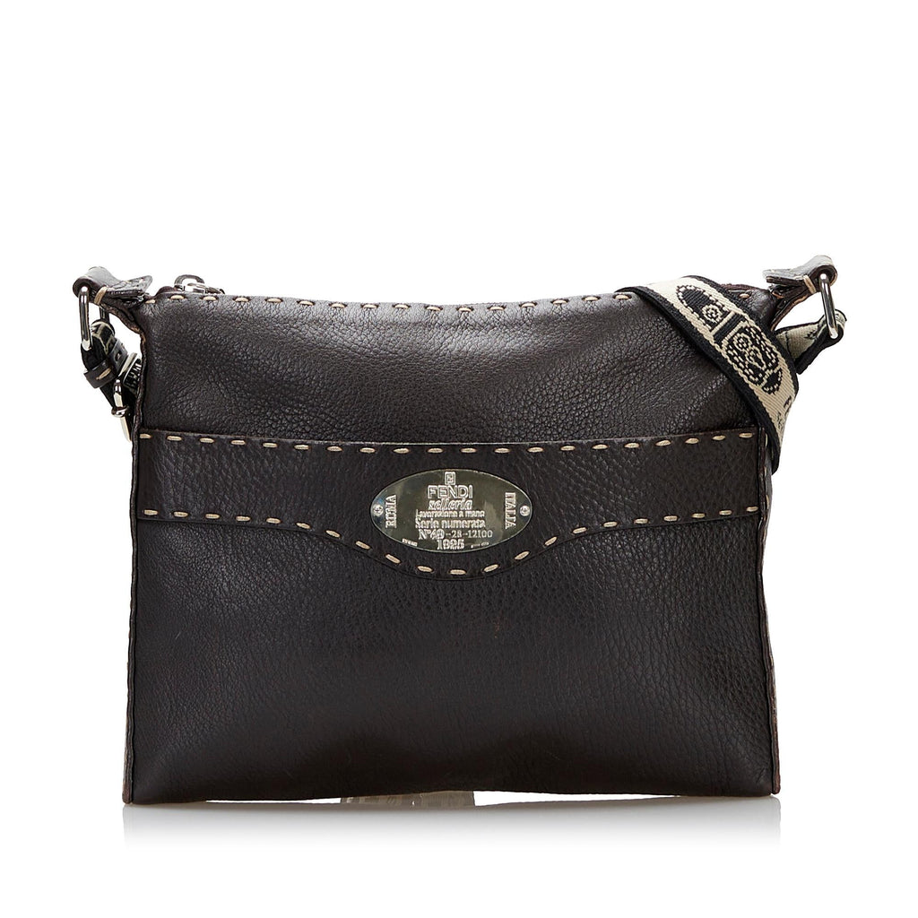 Fendi Selleria Leather Crossbody Bag