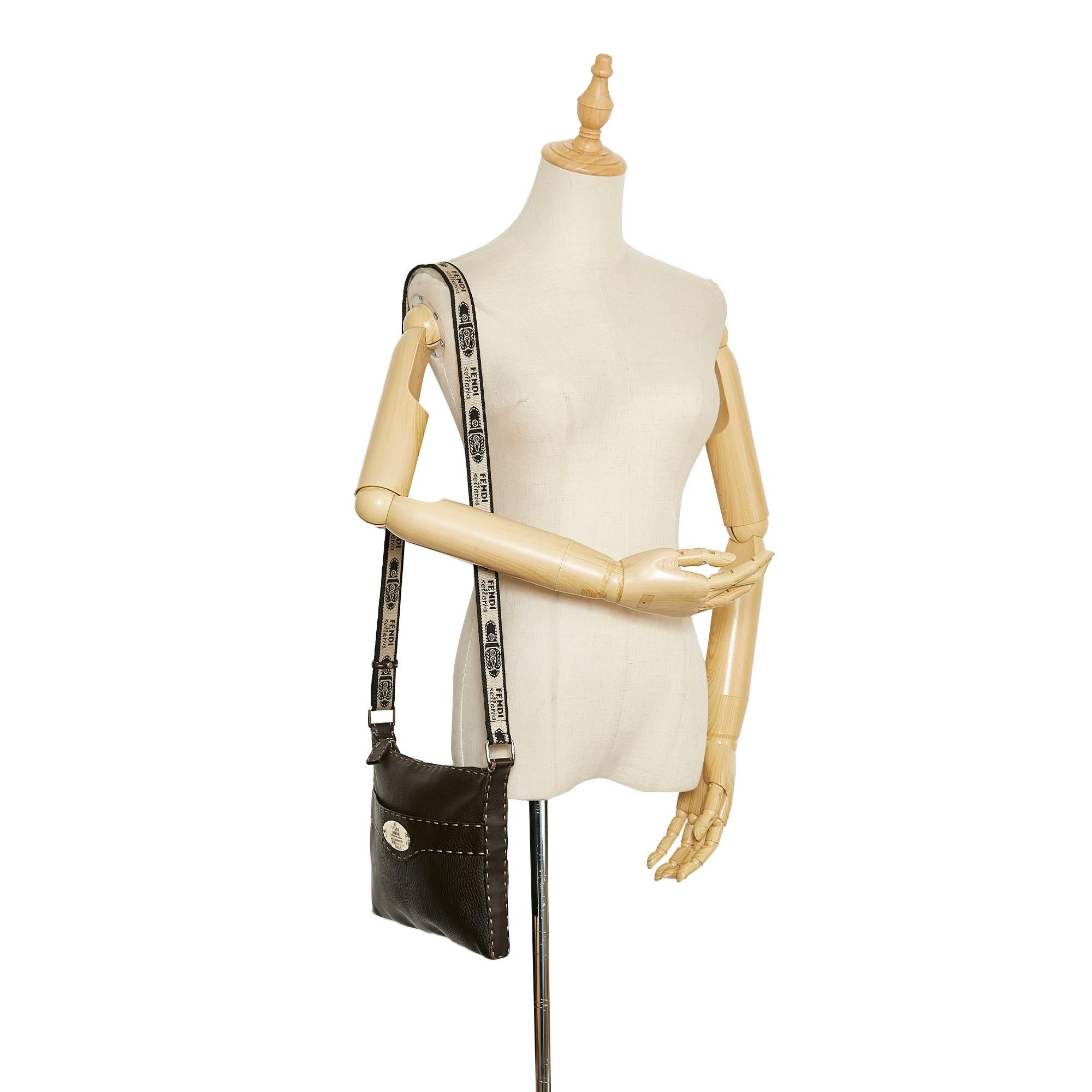 Fendi Selleria Leather Crossbody Bag