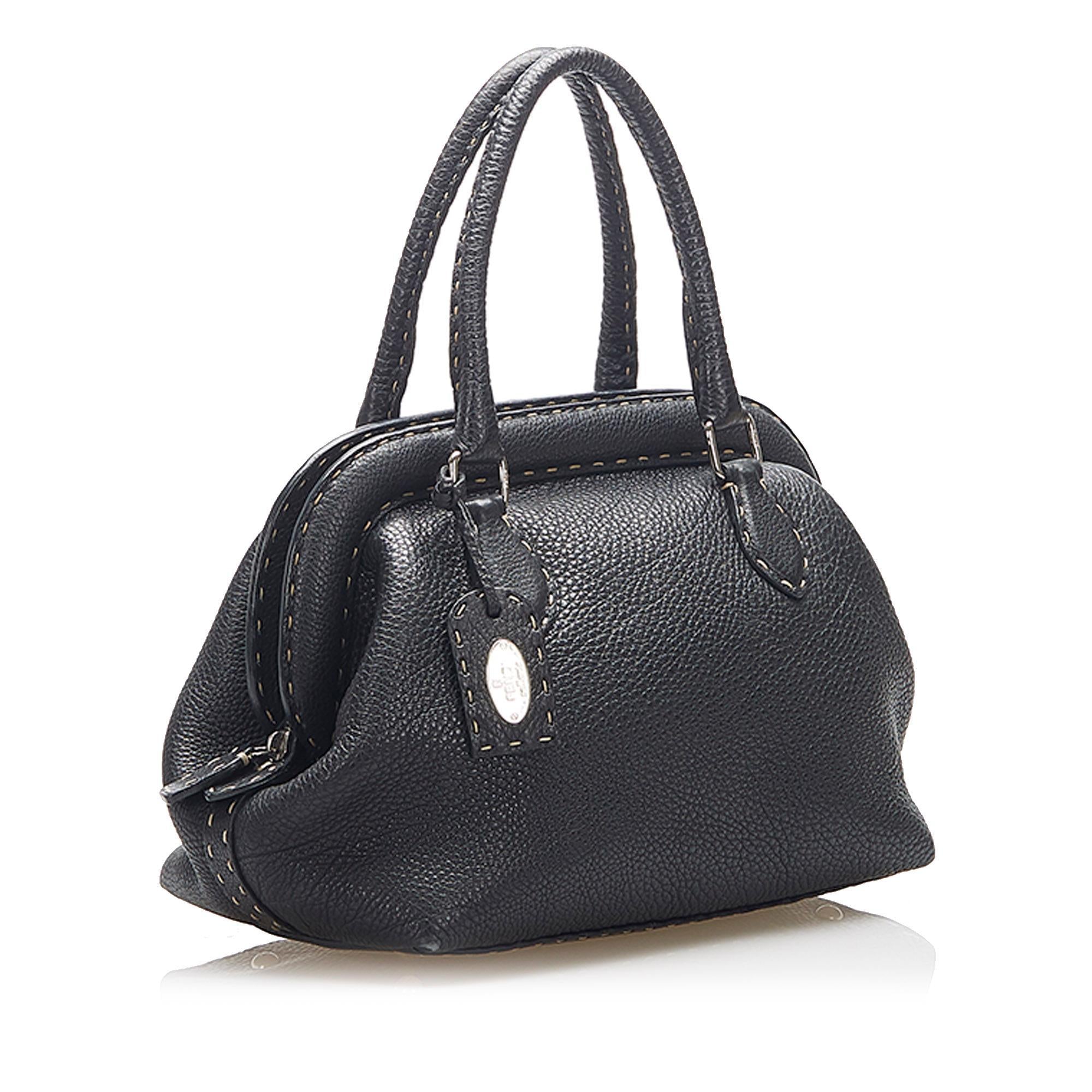 Fendi Selleria Leather Handbag (SHG-16386)