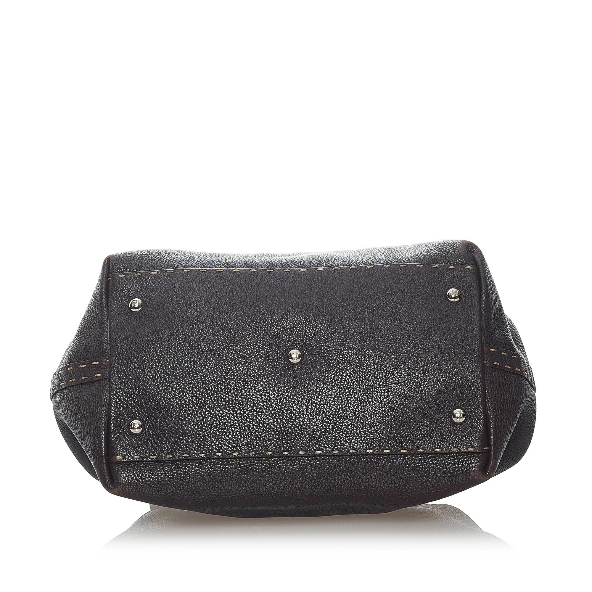 Fendi Selleria Leather Handbag