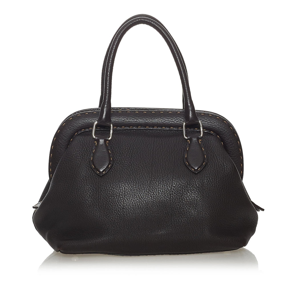 Fendi Selleria Leather Handbag