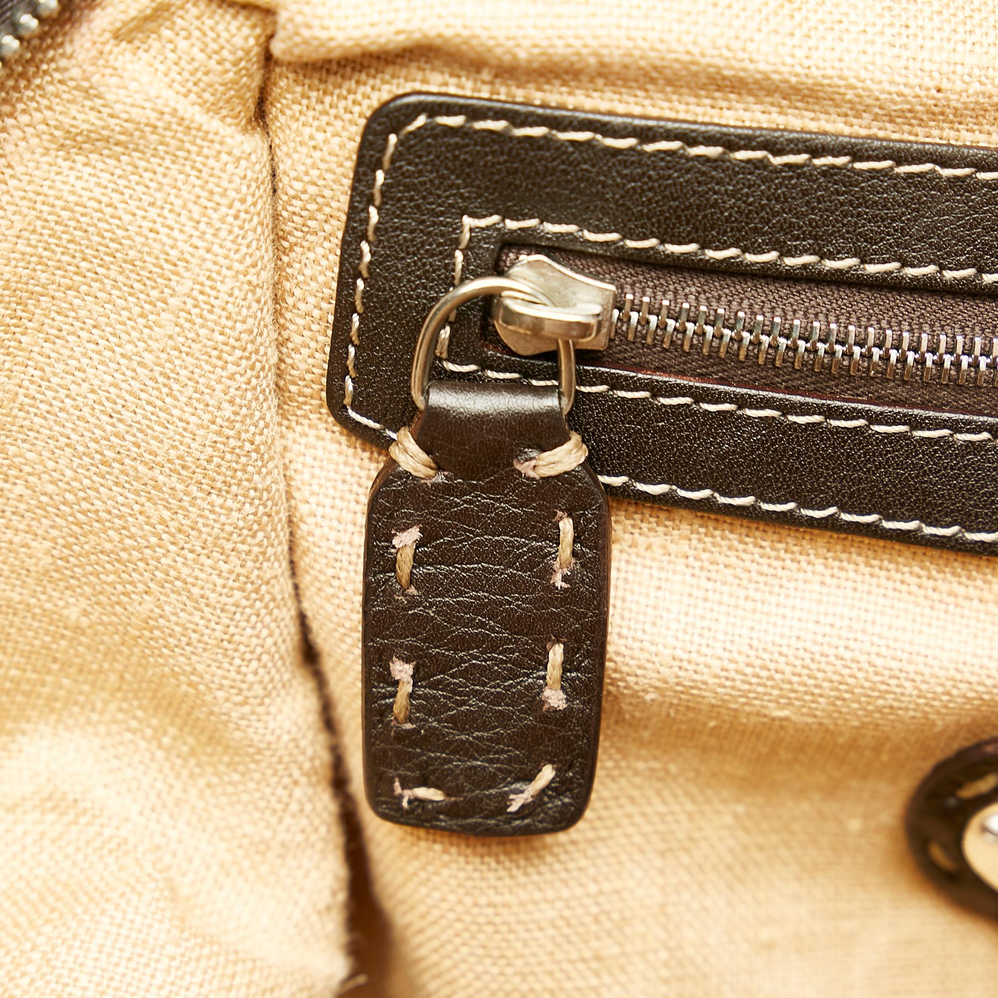 Fendi Selleria Leather Handbag