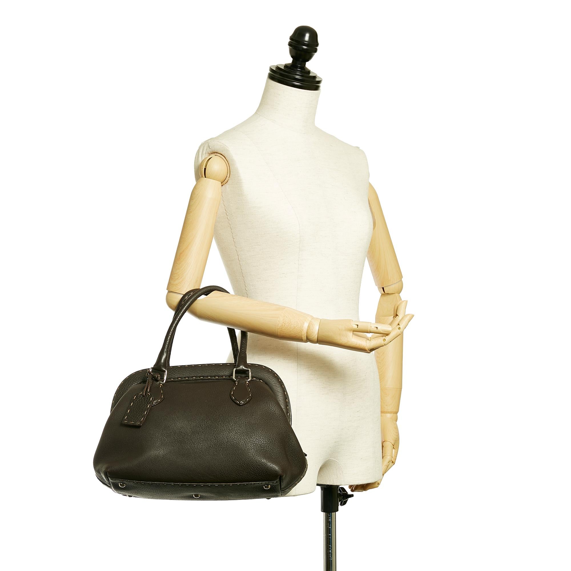 Fendi Selleria Leather Handbag