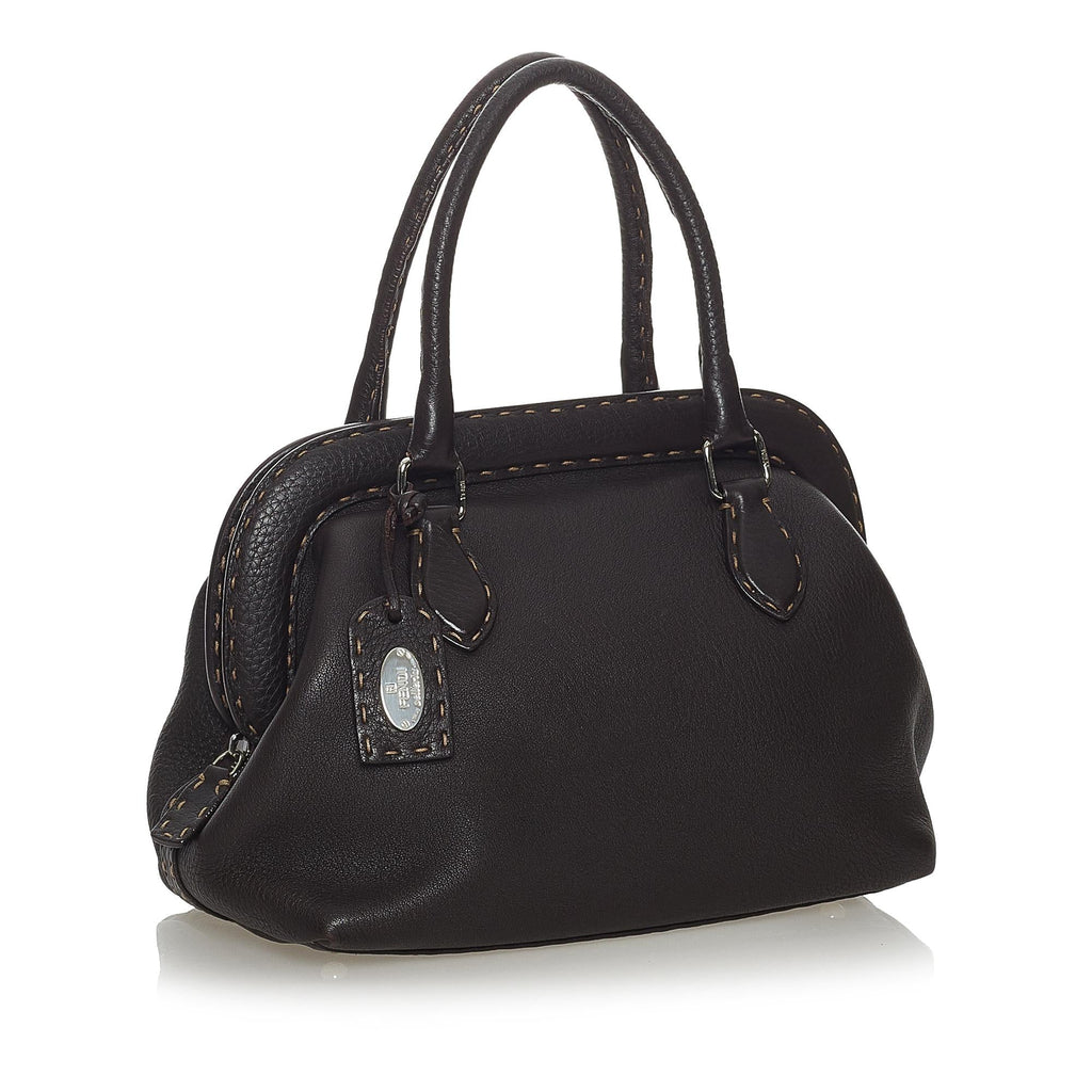 Fendi Selleria Leather Handbag