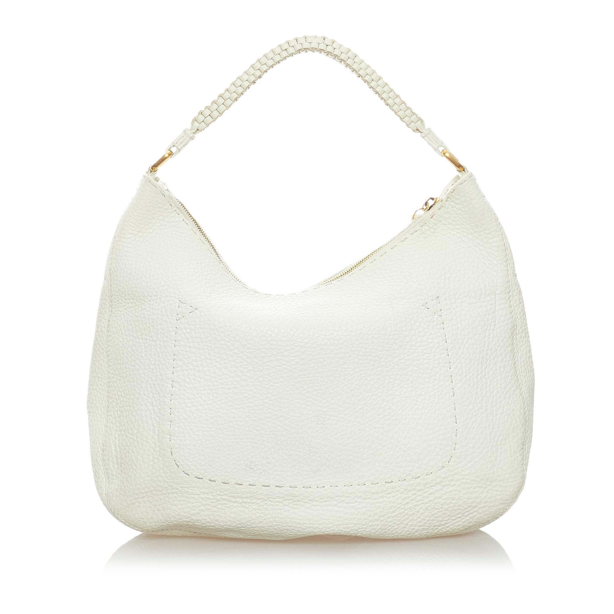 Fendi Selleria Leather Hobo Bag