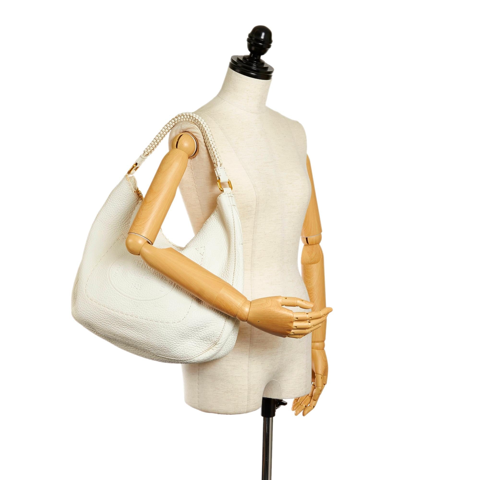 Fendi Selleria Leather Hobo Bag