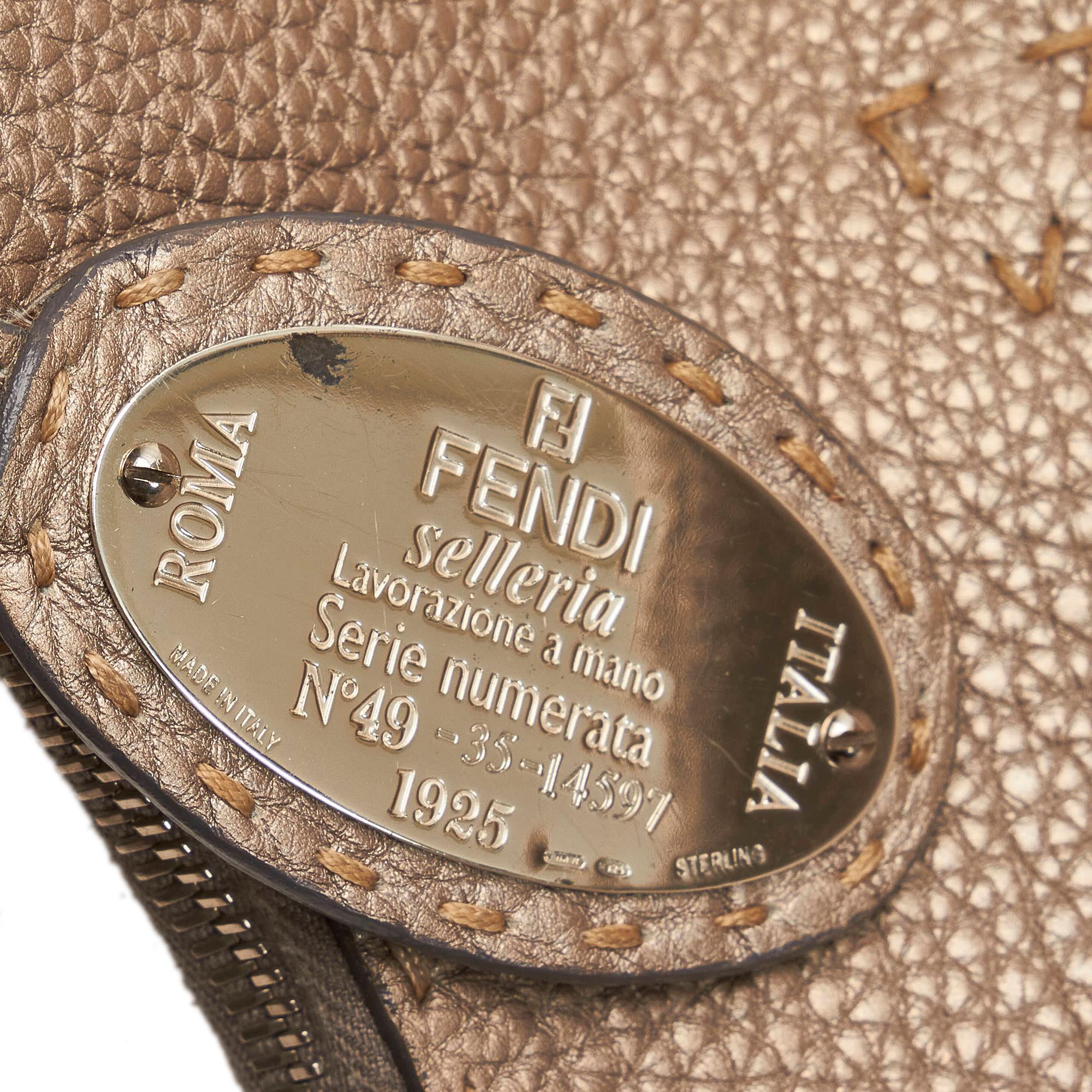 Fendi Selleria Leather Hobo Bag