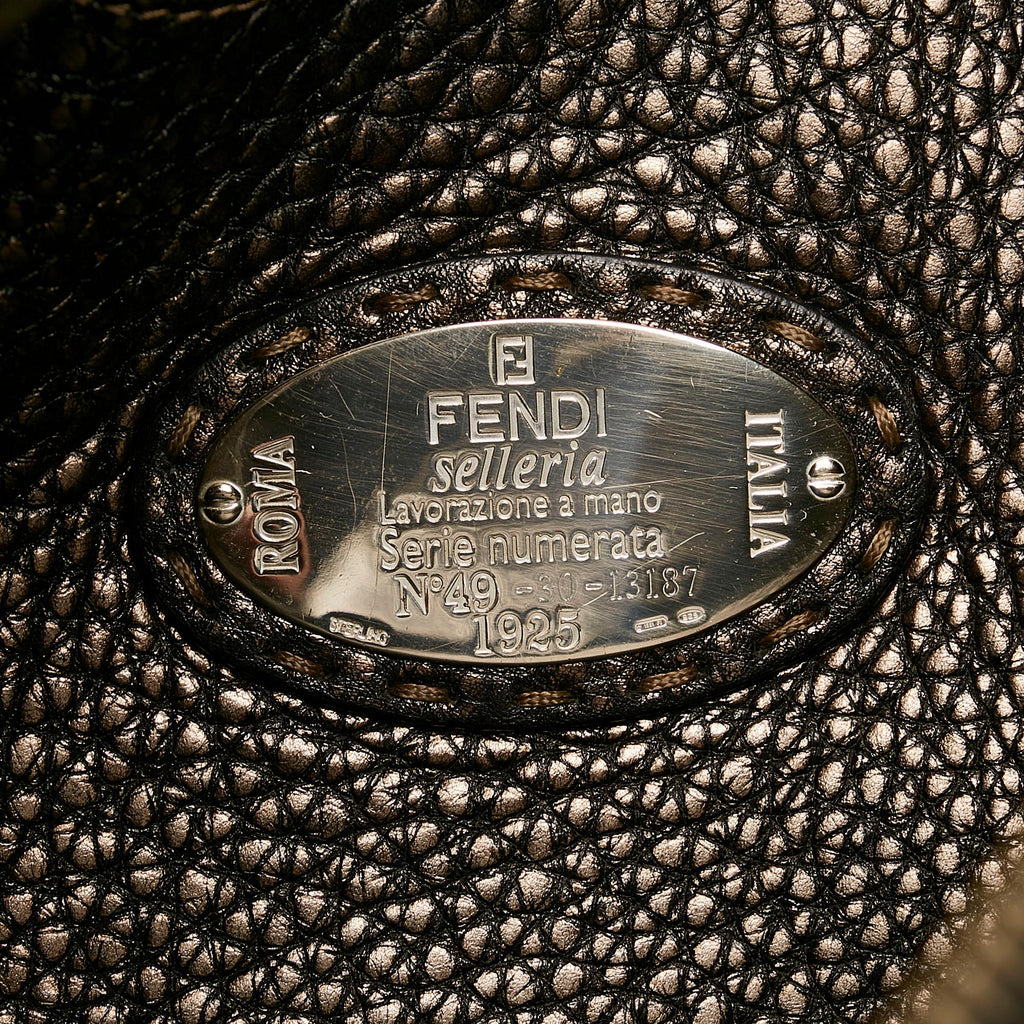 Fendi Selleria Leather Hobo Bag