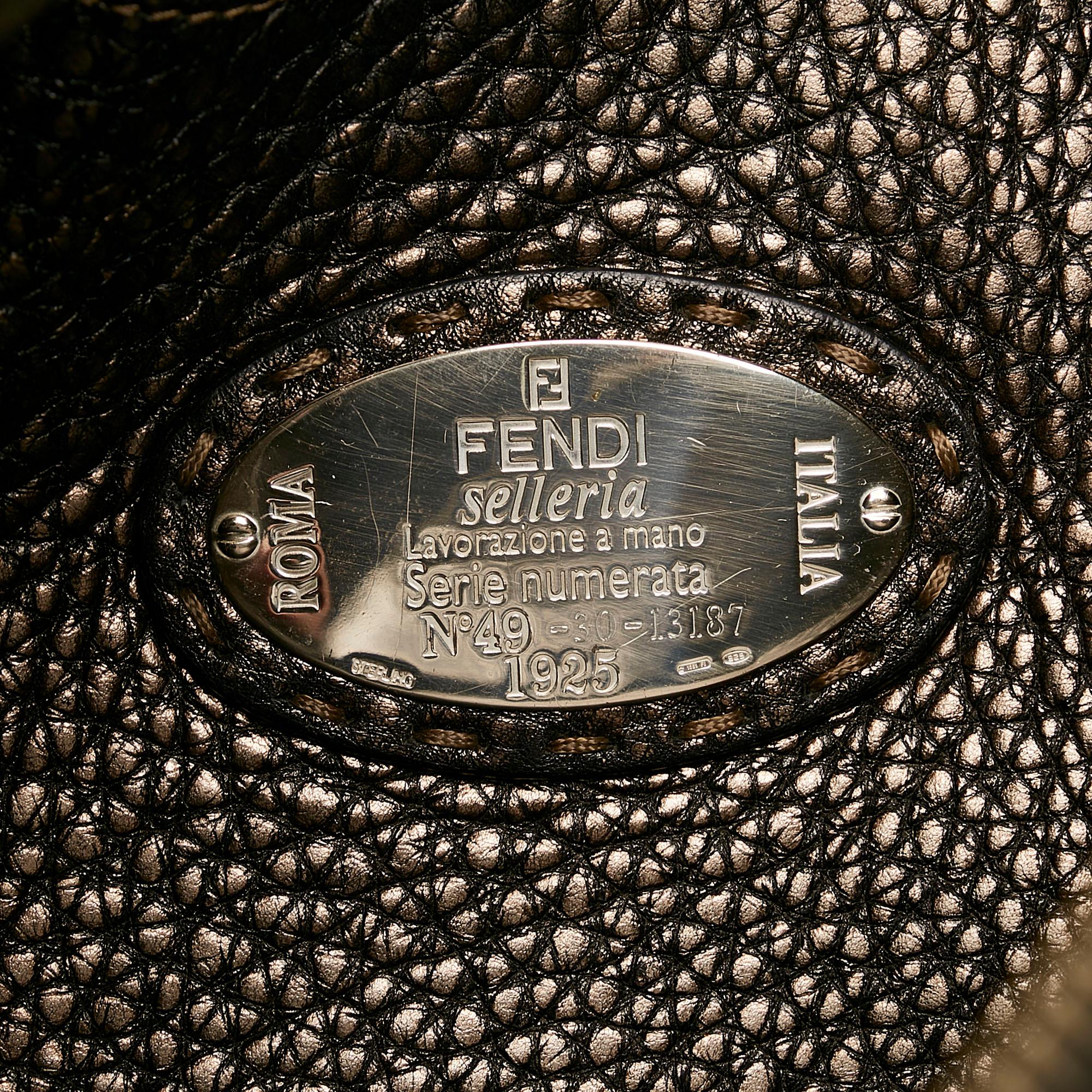 Fendi Selleria Leather Hobo Bag