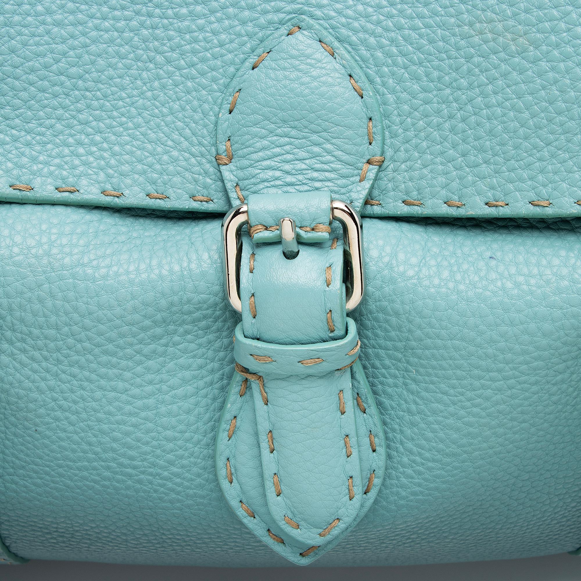Fendi Selleria Leather Linda Large Satchel