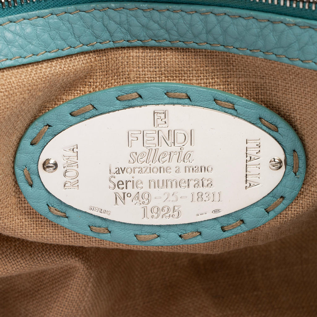 Fendi Selleria Leather Linda Large Satchel