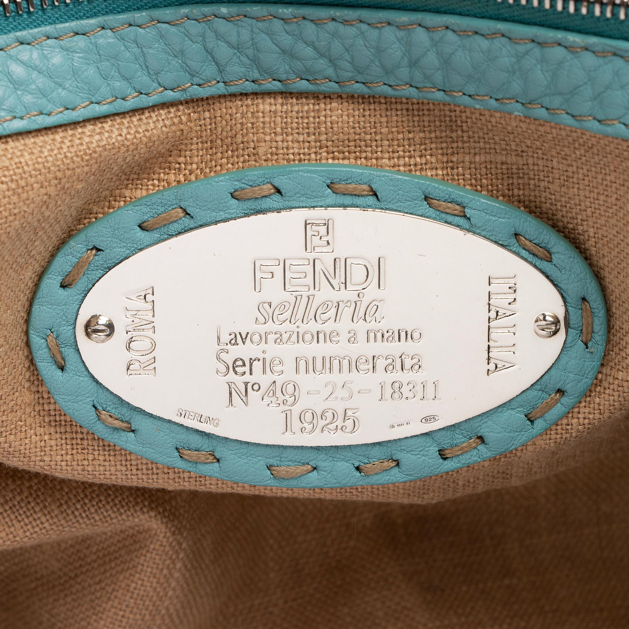 Fendi Selleria Leather Linda Large Satchel