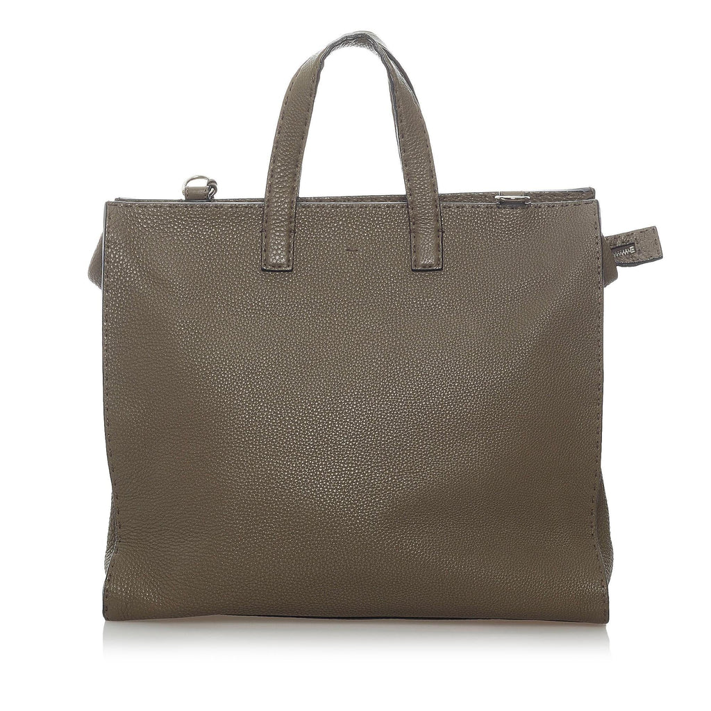 Fendi Selleria Leather Satchel