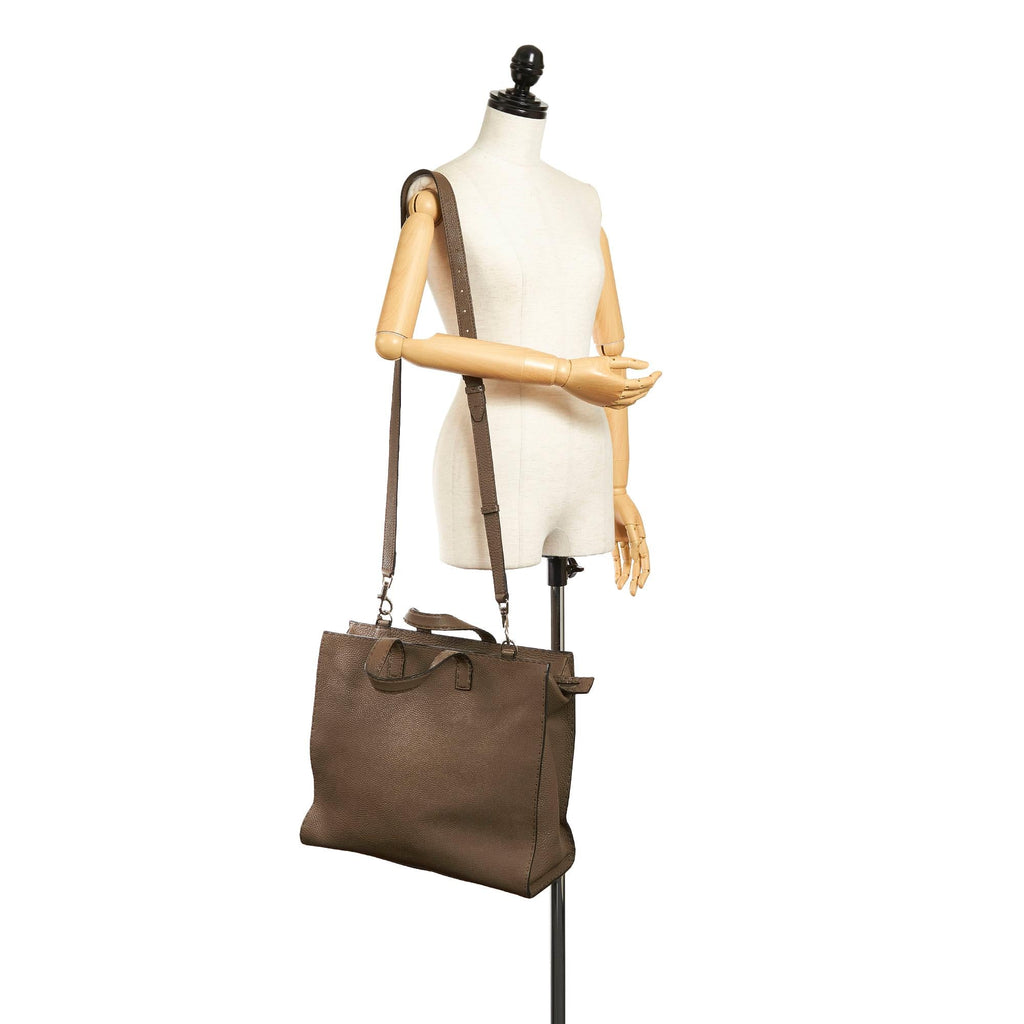 Fendi Selleria Leather Satchel
