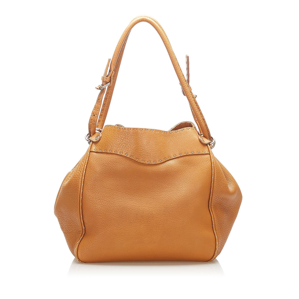 Fendi Selleria Leather Shoulder Bag