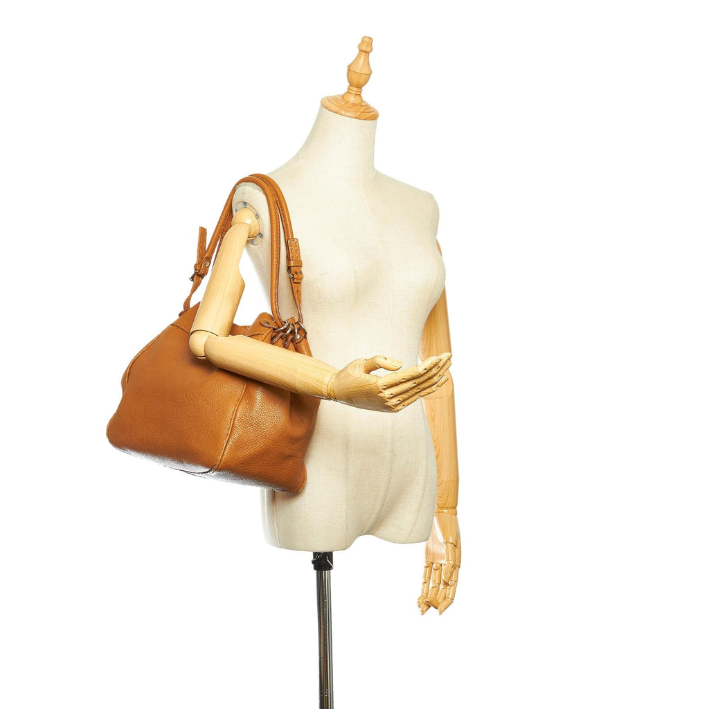 Fendi Selleria Leather Shoulder Bag