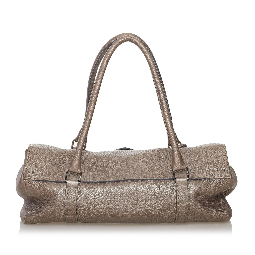 Fendi Selleria Linda Leather Handbag