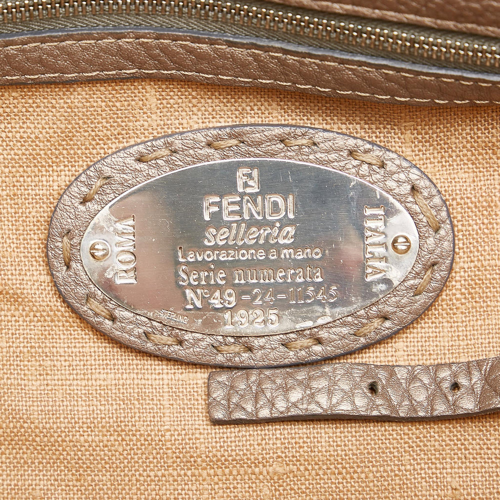 Fendi Selleria Linda Leather Handbag