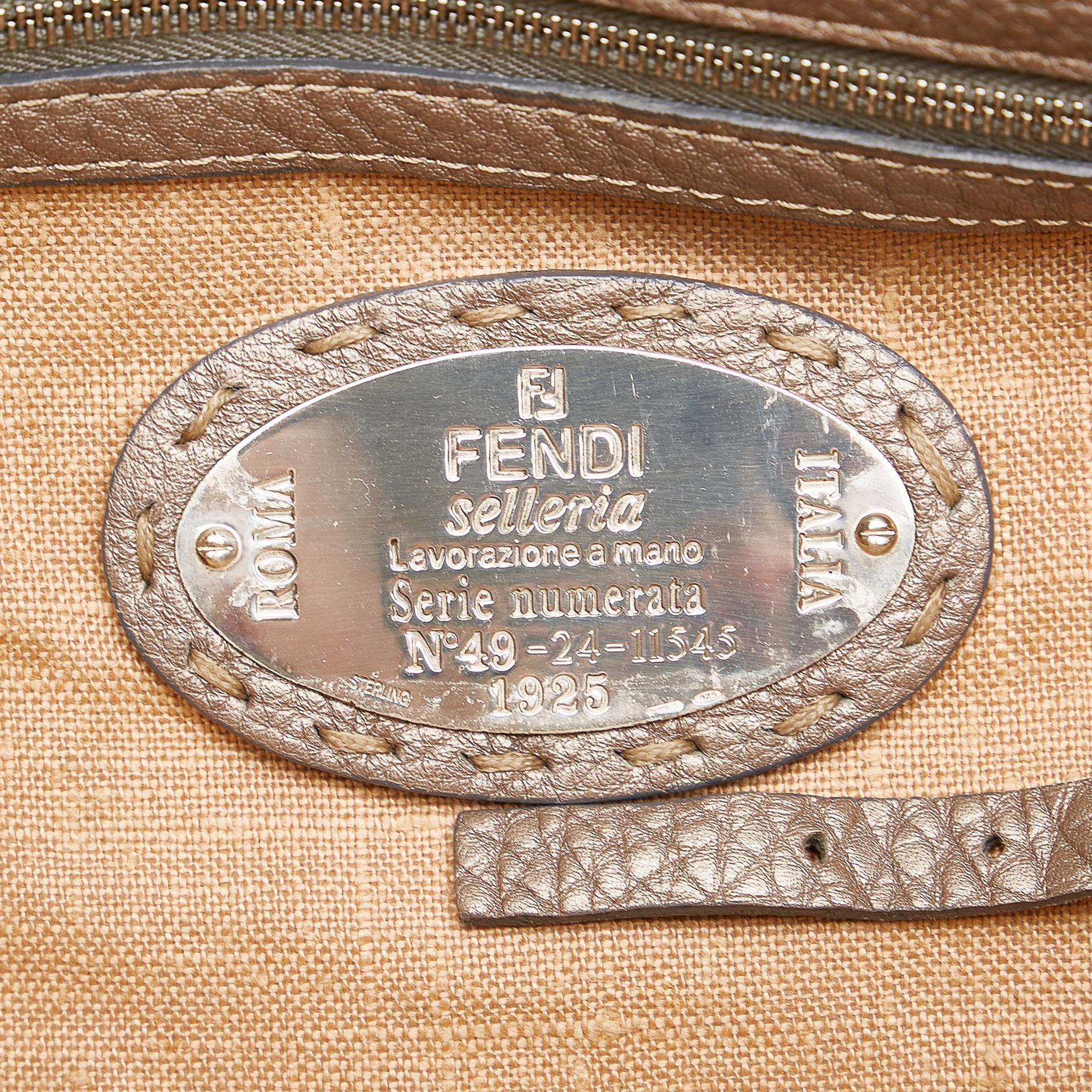 Fendi Selleria Linda Leather Handbag
