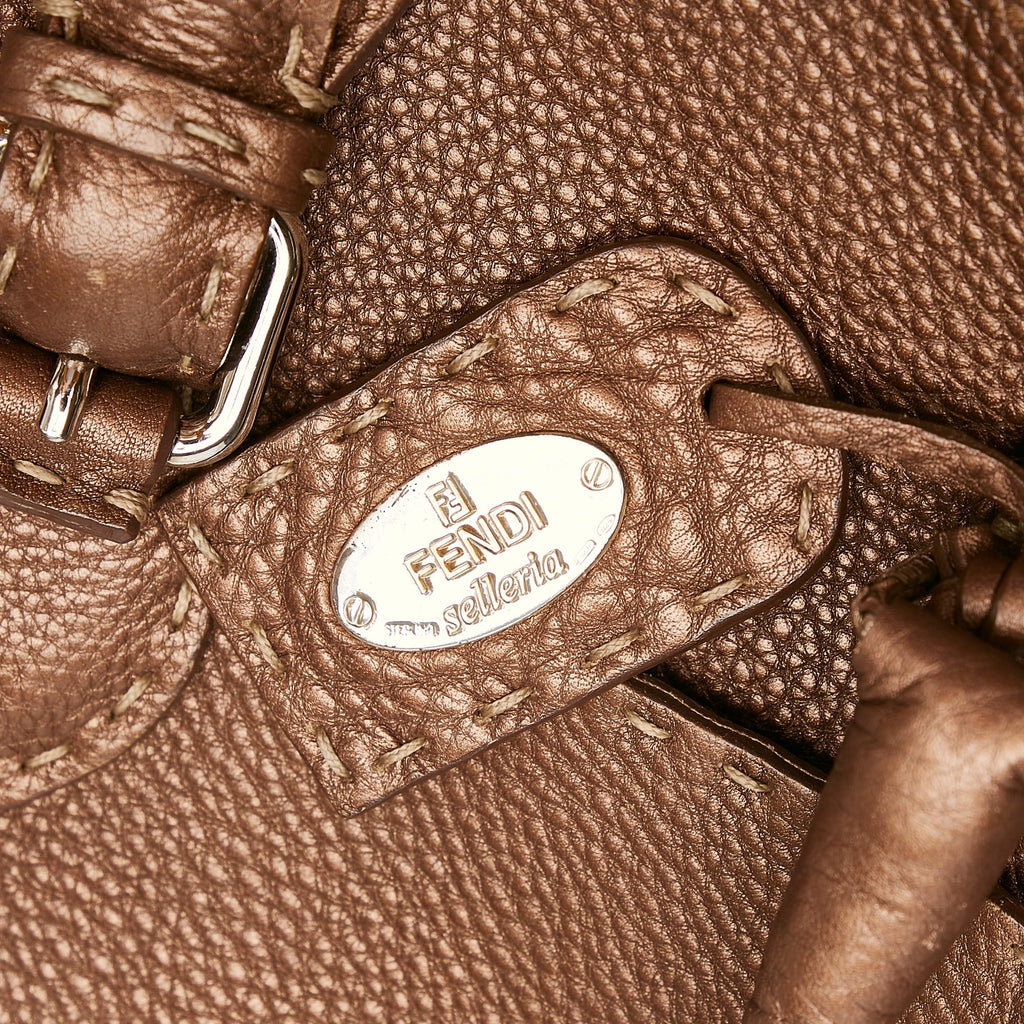 Fendi Selleria Linda Leather Handbag