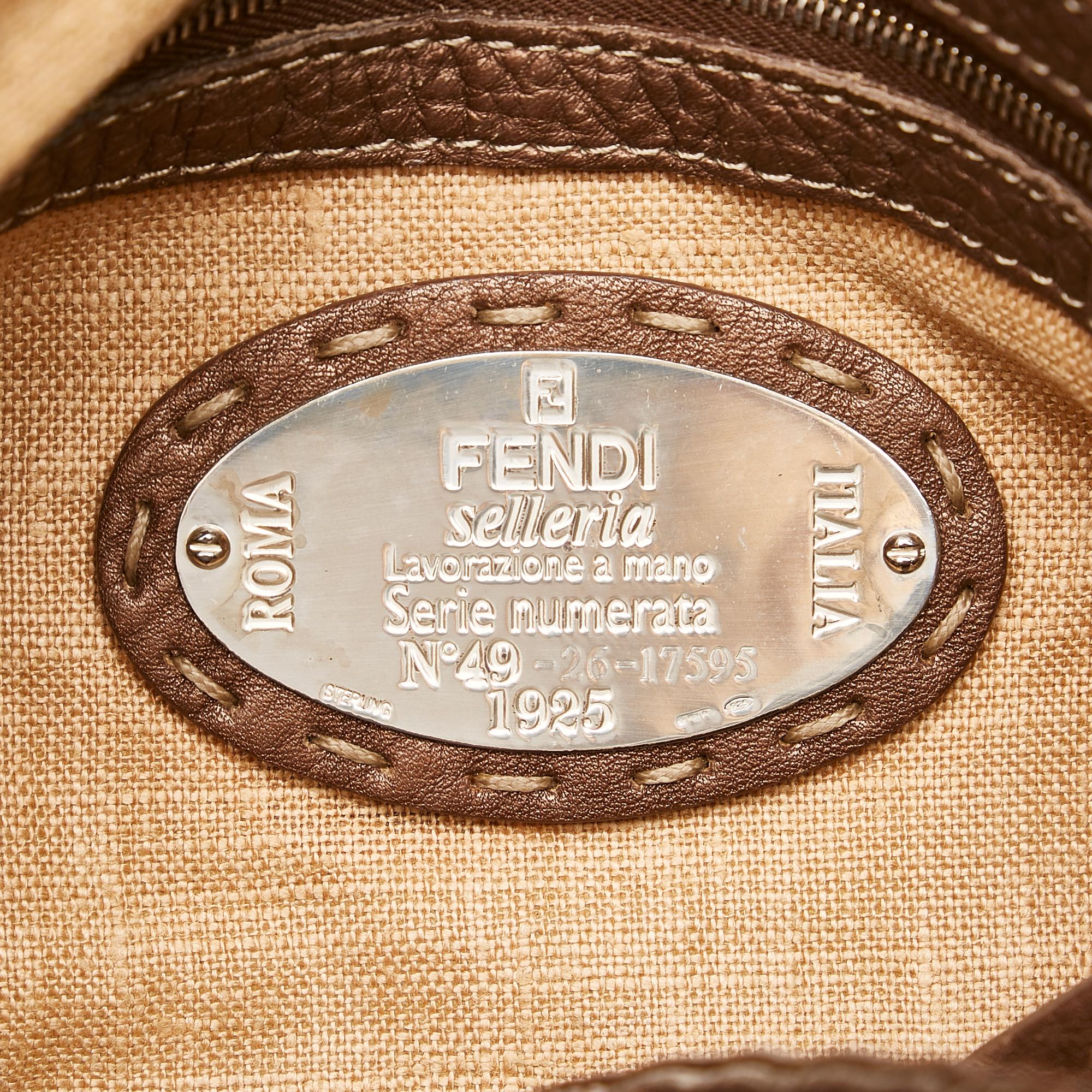 Fendi Selleria Linda Leather Handbag