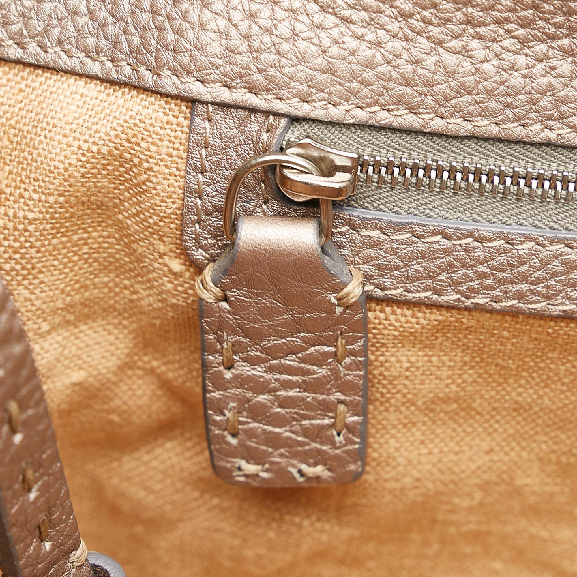 Fendi Selleria Linda Leather Handbag