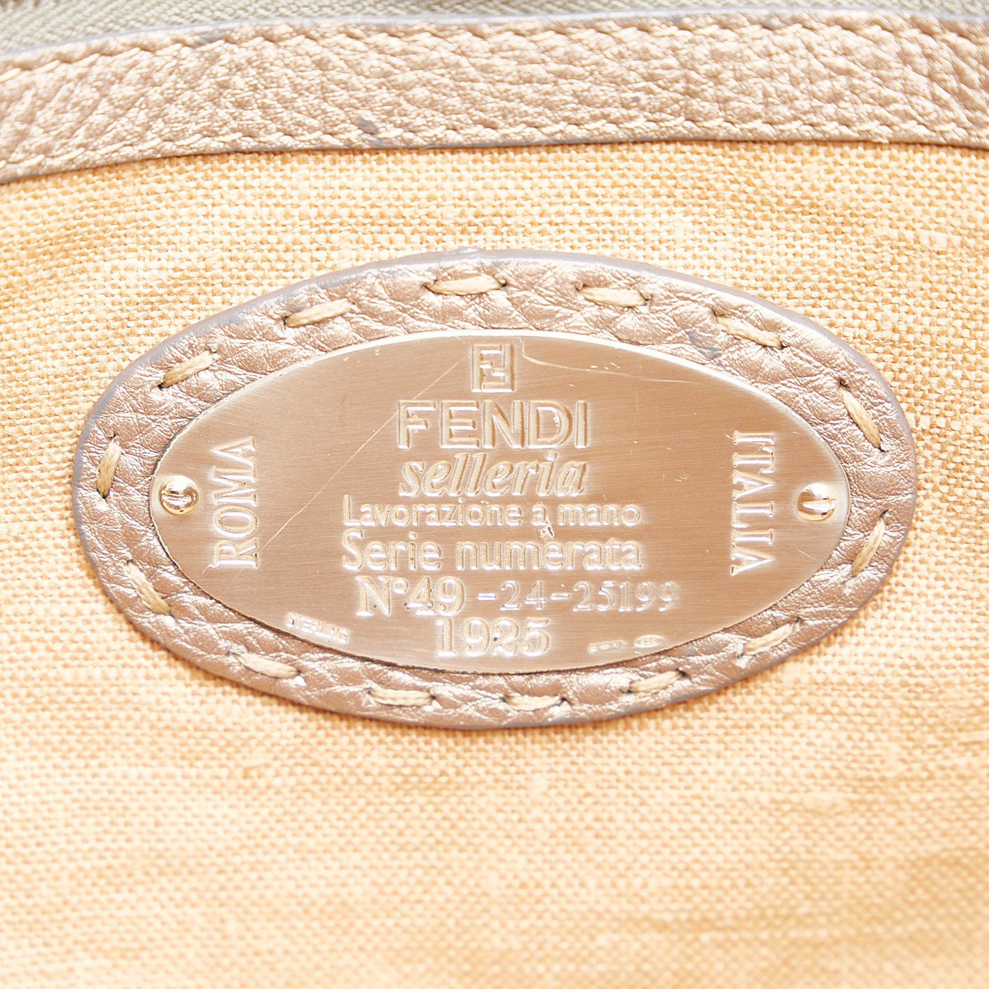 Fendi Selleria Linda Leather Handbag